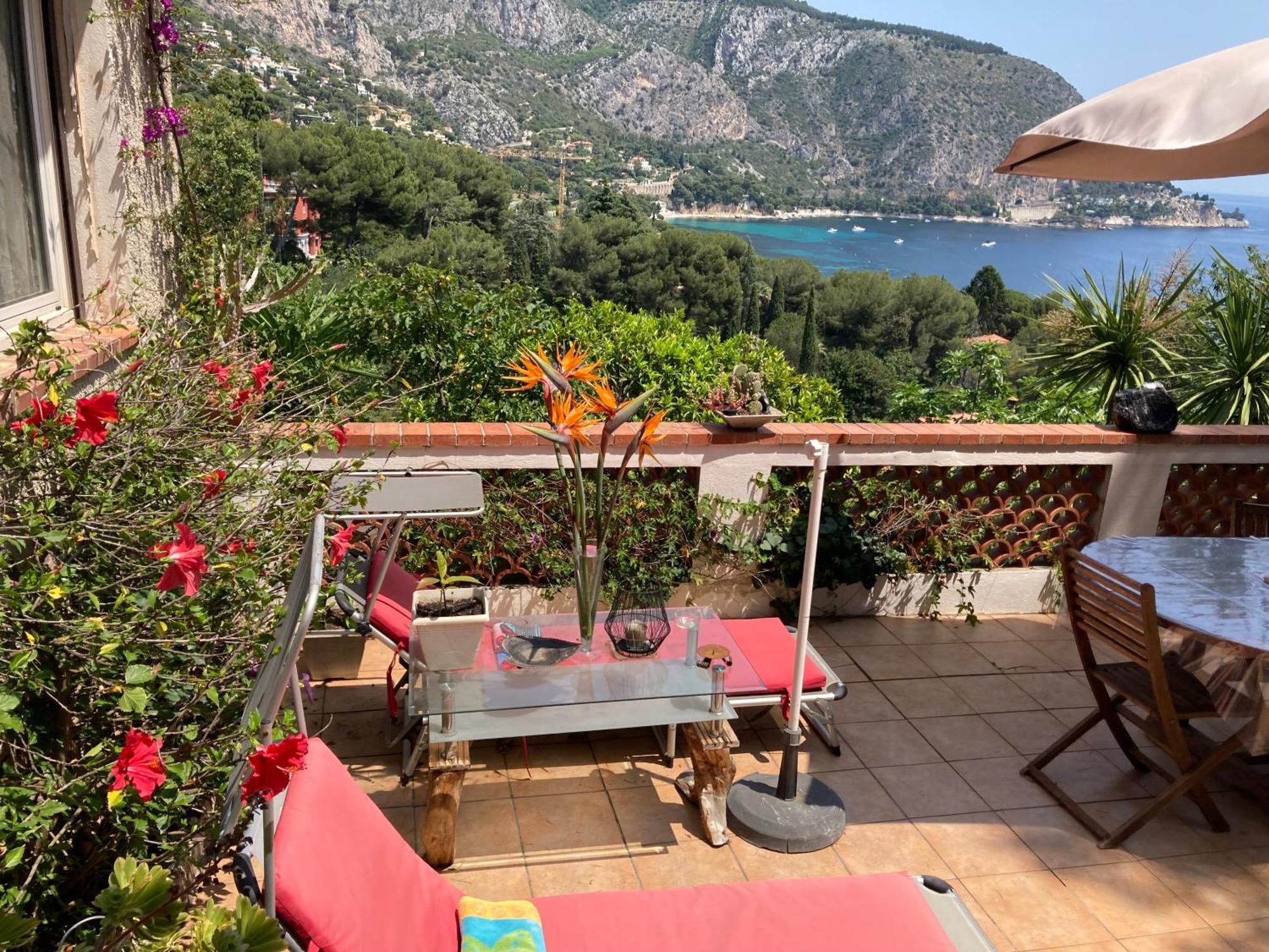 Appartement Independant Dans Villa Eze Bord De Mer Zewnętrze zdjęcie